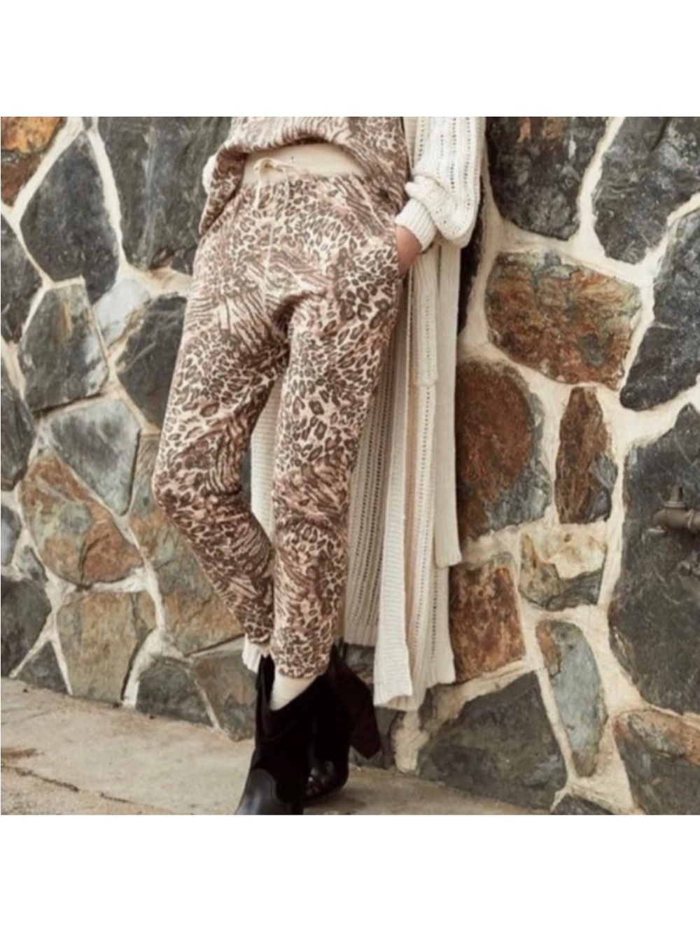Spell and the gypsy Ada Leopard Print Jogger Pants